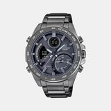 Edifice Men Quartz Grey Dial Analog-Digital Stainless Steel Watch ED527