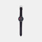 Edifice Men Quartz Black Dial Chronograph Leather Watch ED557