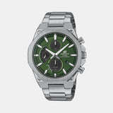 Edifice Men Quartz Green Dial Chronograph Stainless Steel Watch ED643