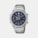 Edifice Men Quartz Blue Dial Analog-Digital Stainless Steel Watch ED649