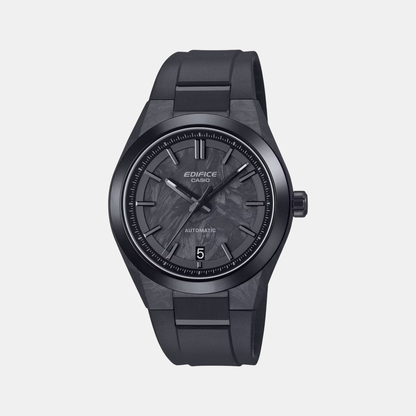 Edifice Men Automatic Black Dial Analog Resin Watch ED673