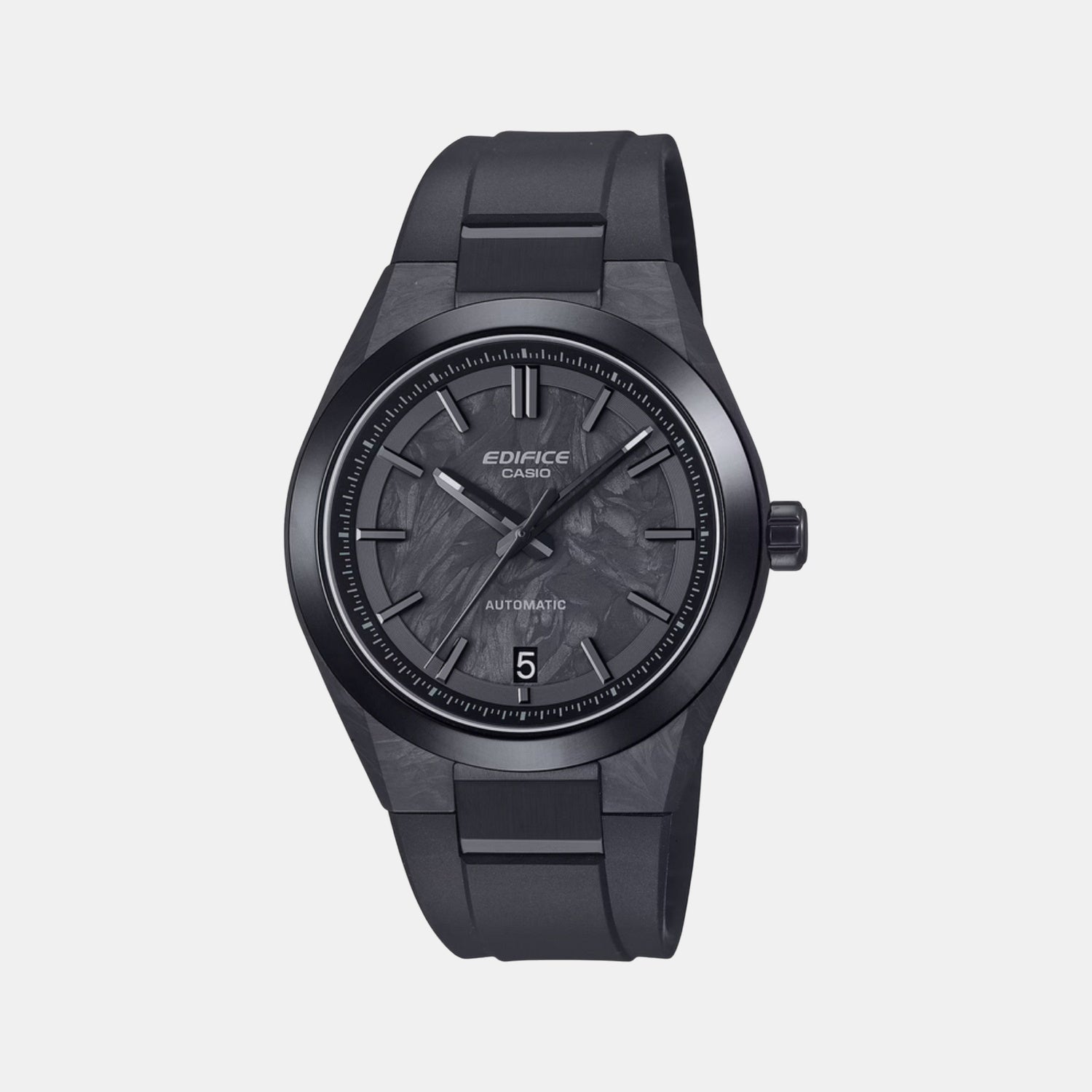 Edifice Men Automatic Black Dial Analog Resin Watch ED673