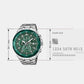 Edifice Men Quartz Green Dial Chronograph Stainless Steel Watch ED675