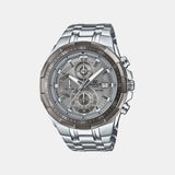 Edifice Men Quartz Grey Dial Chronograph Stainless Steel Watch ED676