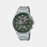 Edifice Men Quartz Green Dial Analog Stainless Steel Watch ED681