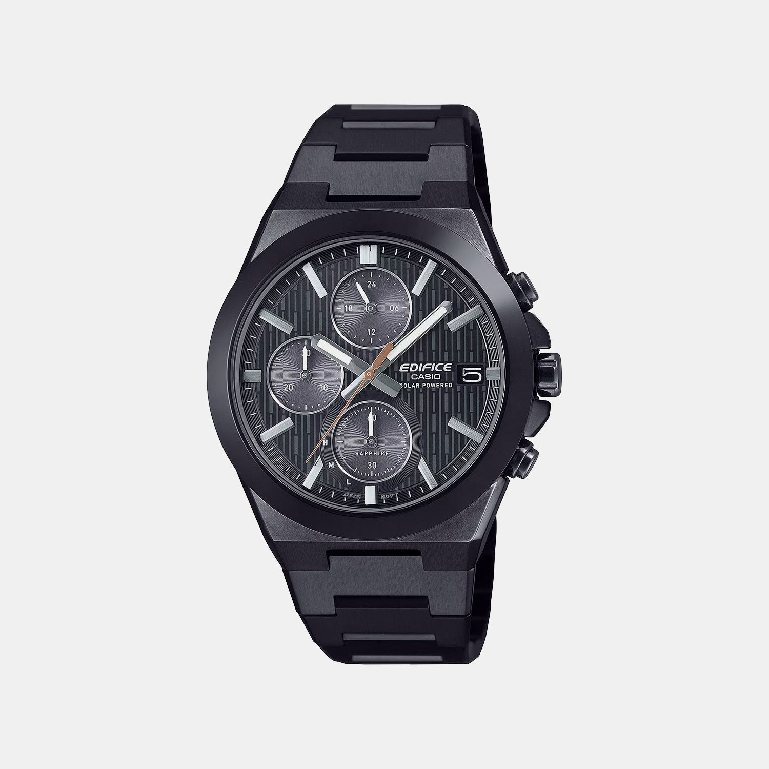 Edifice Men Quartz Black Dial Chronograph Stainless Steel Watch ED682