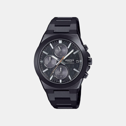 Edifice Men Quartz Black Dial Chronograph Stainless Steel Watch ED682