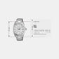 Edifice Men Quartz White Dial Analog Stainless Steel Watch ED686