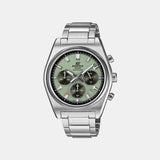 Edifice Men Quartz Green Dial Chronograph Stainless Steel Watch ED689
