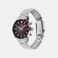 Edifice Men Quartz Maroon Dial Chronograph Stainless Steel Watch ED695