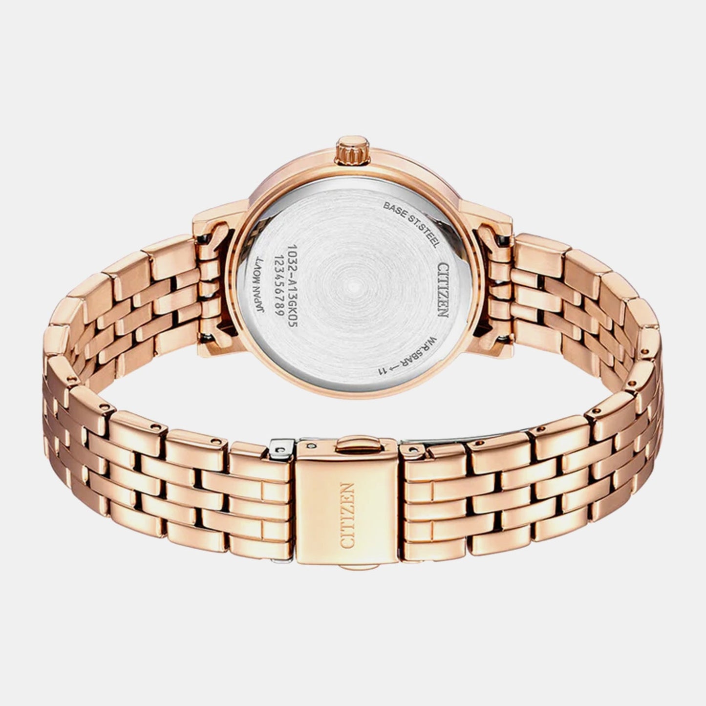 Women Quartz Mother Of Pearl Dial Analog Stainless Steel Watch EL3108-53D