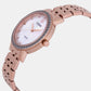 Women Quartz Mother Of Pearl Dial Analog Stainless Steel Watch EL3108-53D