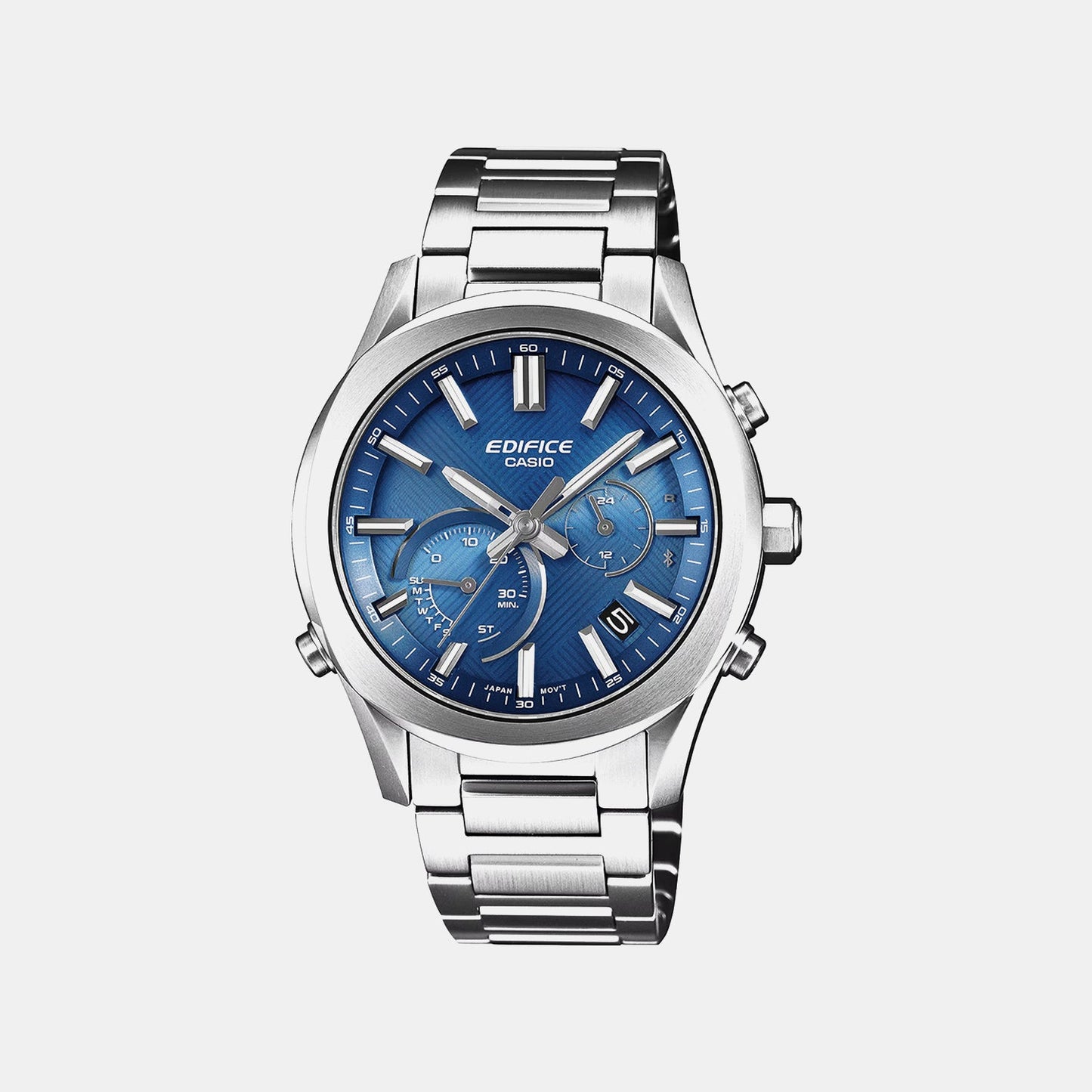 Edifice Men Quartz Blue Dial Analog Stainless Steel Watch ED709