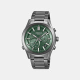 Edifice Men Quartz Green Dial Analog Stainless Steel Watch ED711
