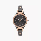 Fossil Georgia Smoke Leather Watch
