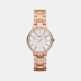 Virginia Women Quartz Silver Dial Analog Stainless Steel Watch ES3284