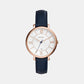 Jacqueline Women Quartz Silver Dial Analog Leather Watch ES3843