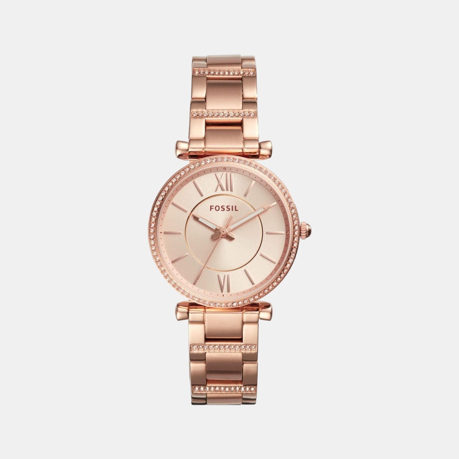Carlie Women Quartz Rose Gold Dial Analog Stainless Steel Watch ES4301