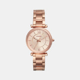 Carlie Women Quartz Rose Gold Dial Analog Stainless Steel Watch ES4301