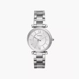 Fossil Carlie Three-Hand Stainless Steel Watch
