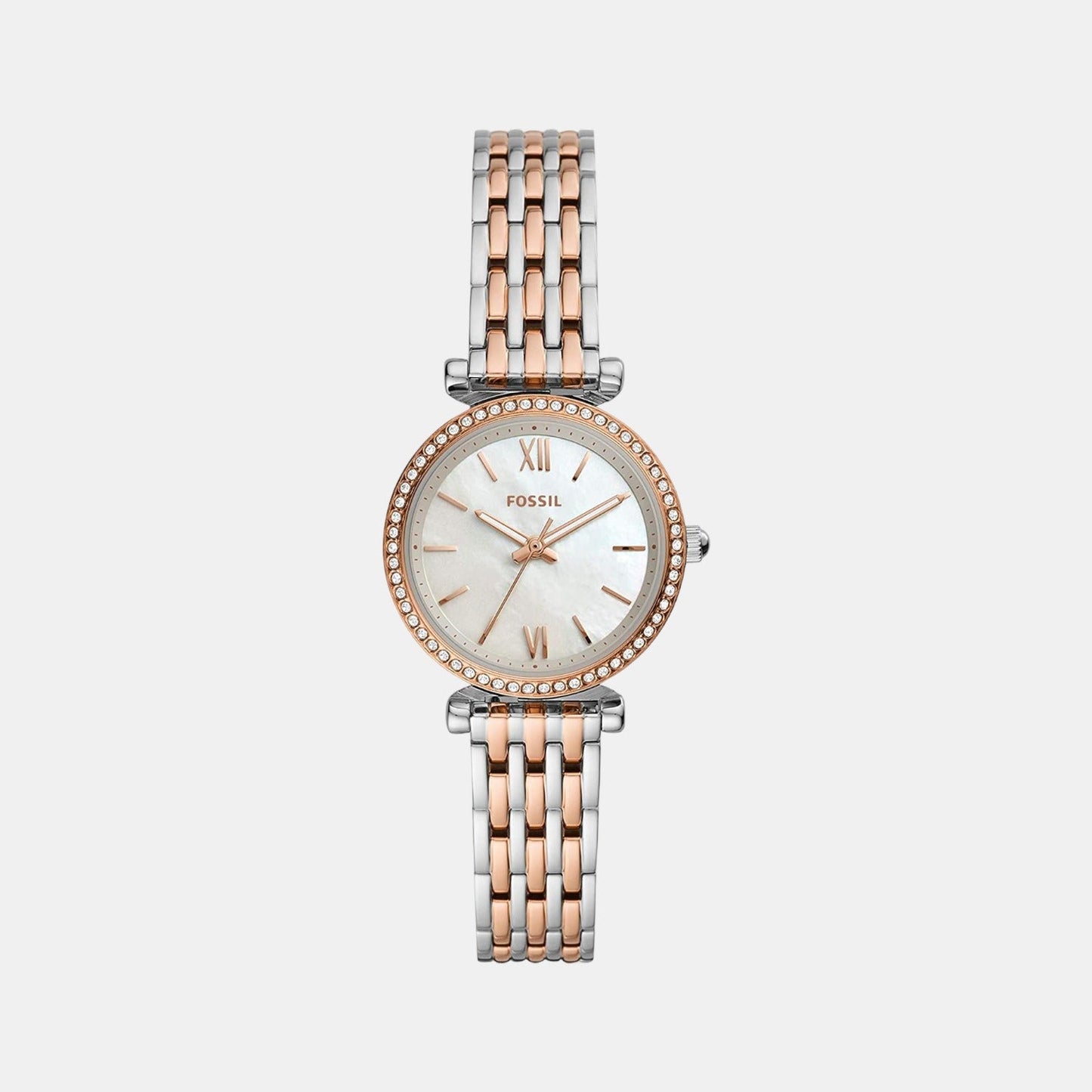 Carlie Women Quartz Mother Of Pearl Dial Analog Stainless Steel Watch ES4649