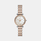 Carlie Women Quartz Mother Of Pearl Dial Analog Stainless Steel Watch ES4649