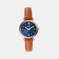 Carlie Women Quartz Mother Of Pearl Dial Analog Leather Watch ES4701