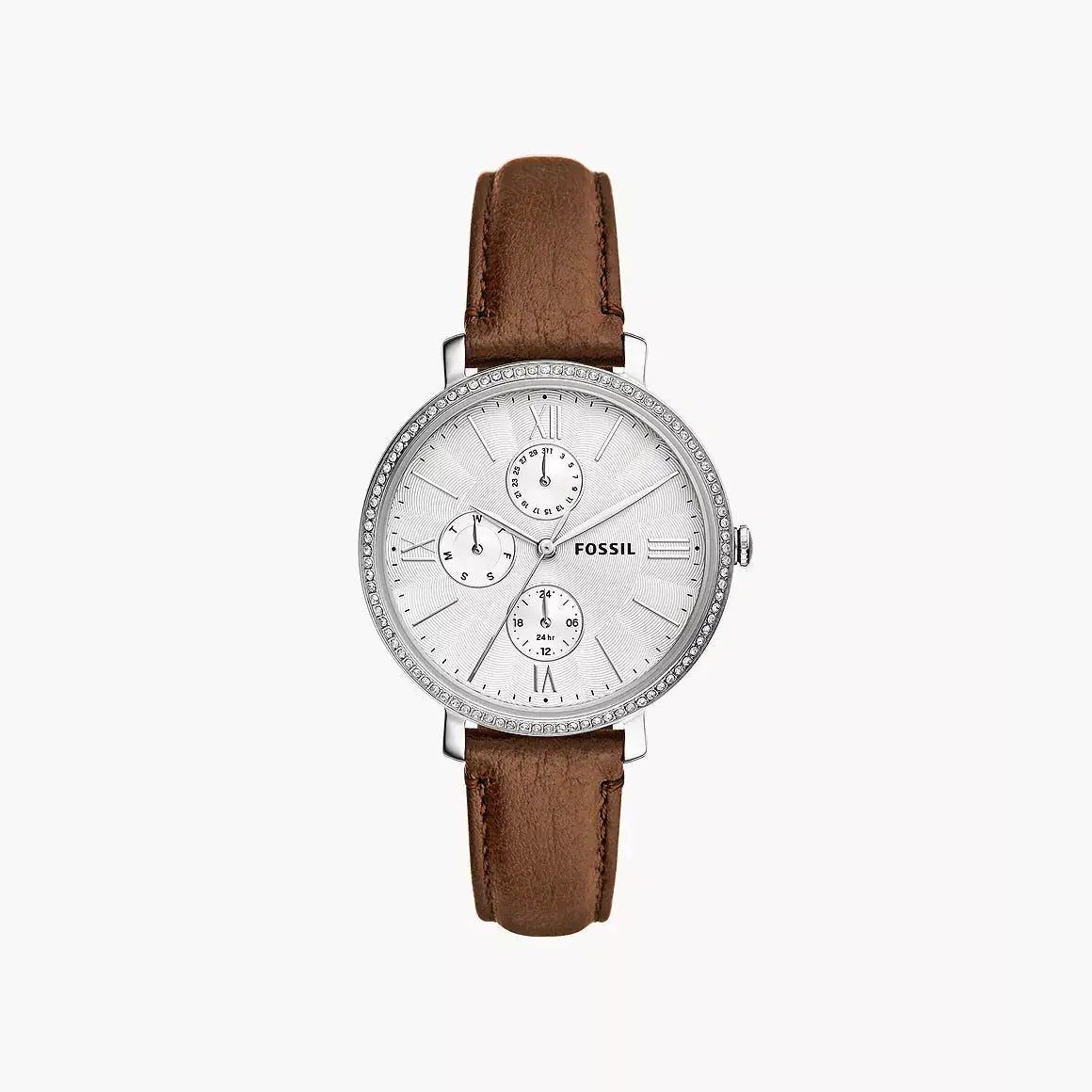 Fossil Jacqueline Multifunction Brown LiteHide™ Leather Watch