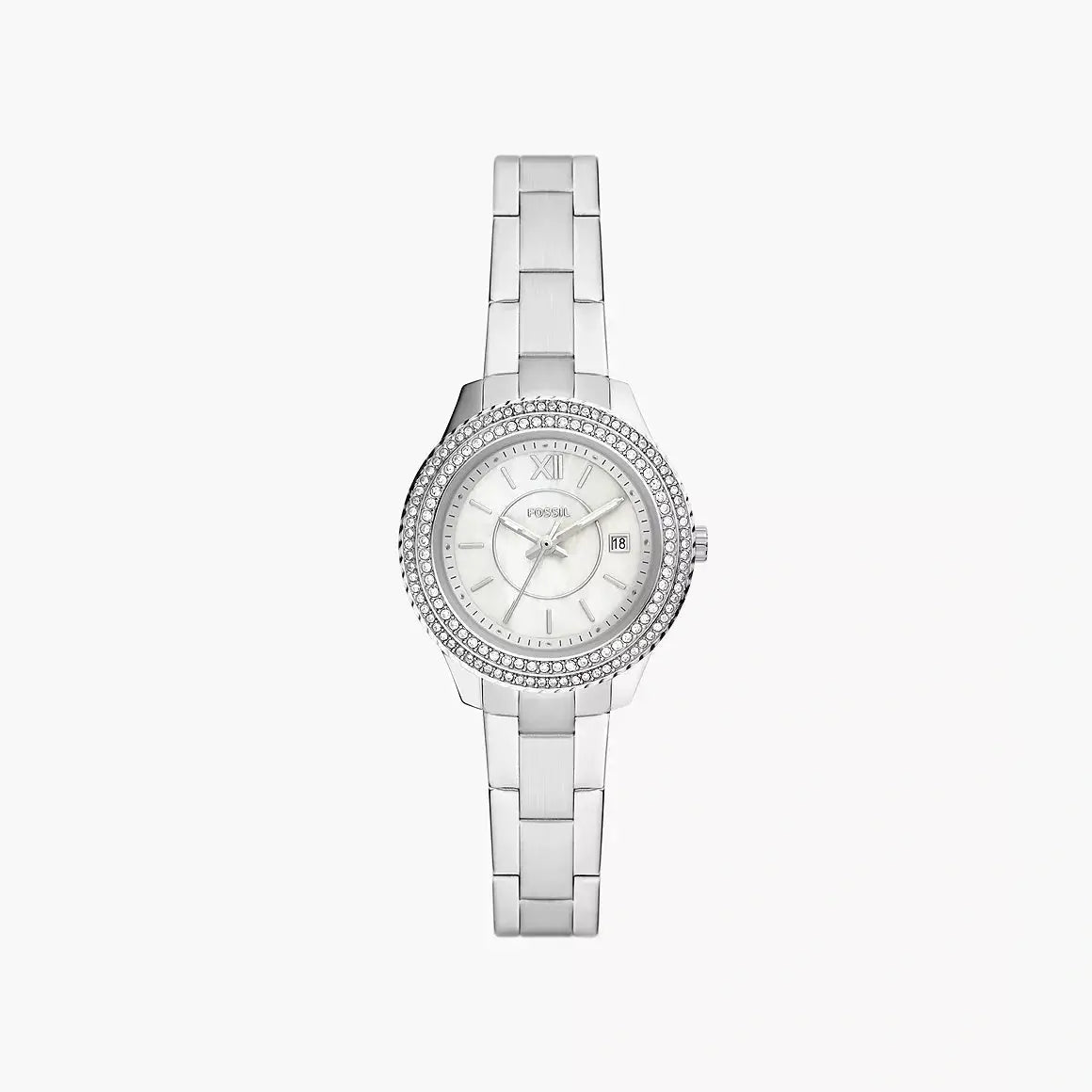 Fossil Stella Three-Hand Date Stainless Steel Watch