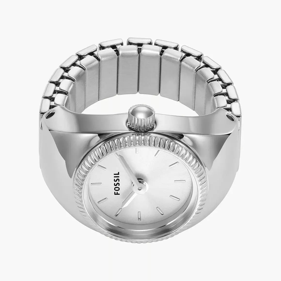 Fossil Watch Ring Two-Hand Stainless Steel