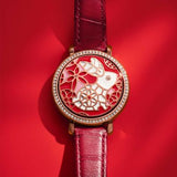 Fossil Lunar New Year Jacqueline Three-Hand Red LiteHide™ Leather Watch
