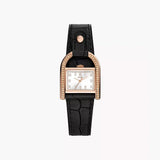 Fossil Harwell Three-Hand Black LiteHide™ Leather Watch