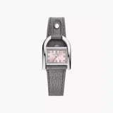 Fossil Harwell Three-Hand Light Gray LiteHide™ Leather Watch