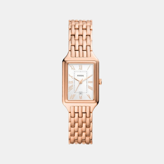 Raquel Women Quartz White Dial Analog Stainless Steel Watch ES5271