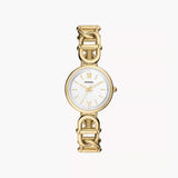 Fossil Carlie Three-Hand Gold-Tone Stainless Steel Watch