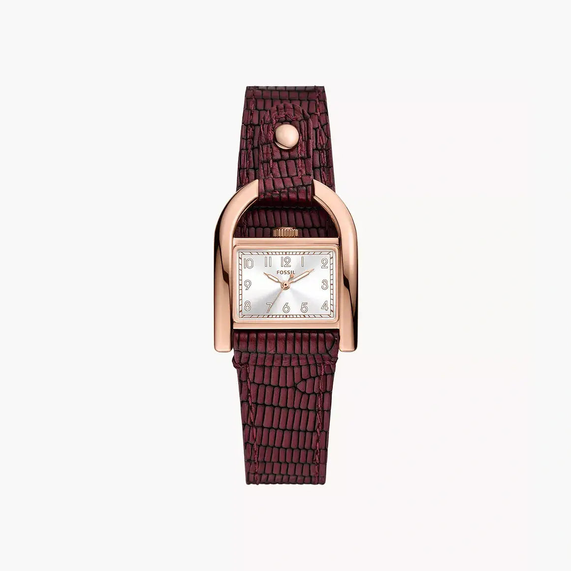 Fossil Harwell Three-Hand Red Lizard LiteHide™ Leather Watch