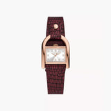 Fossil Harwell Three-Hand Red Lizard LiteHide™ Leather Watch