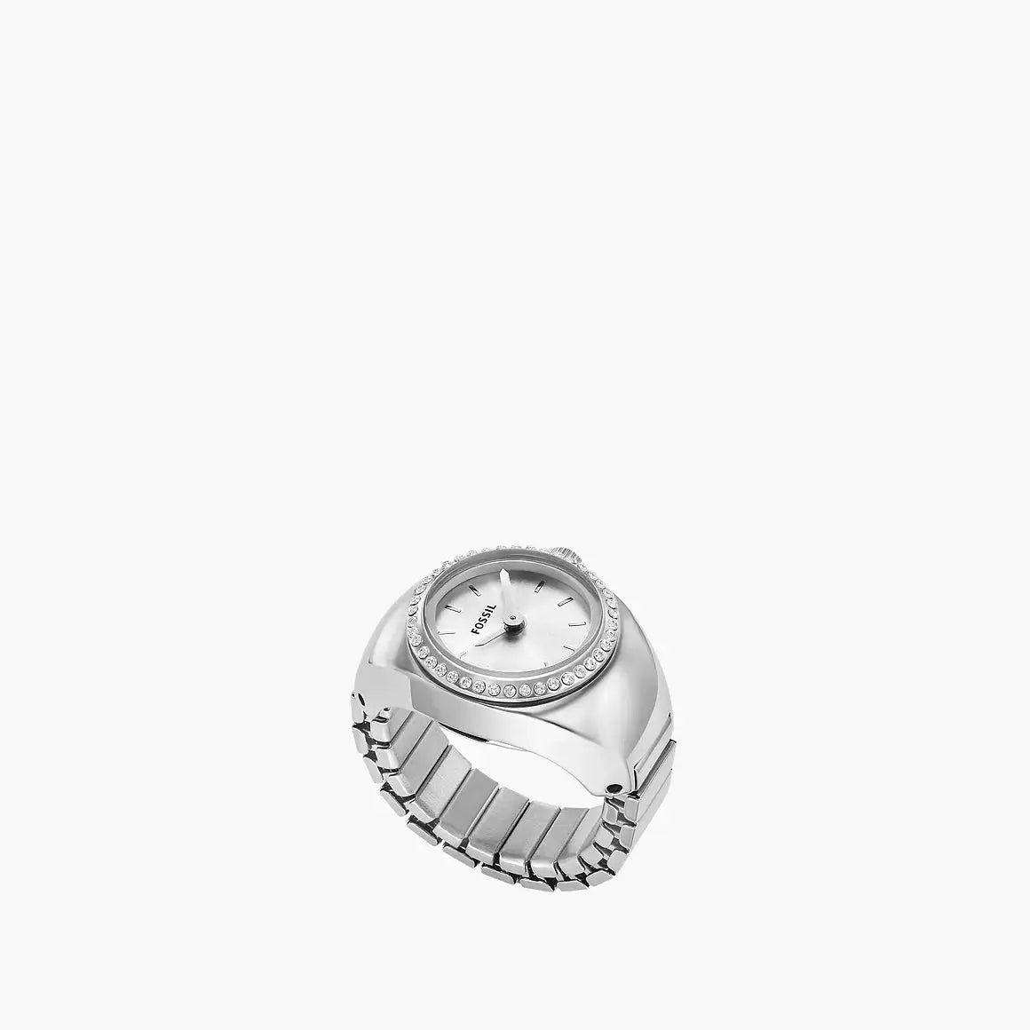 Fossil Watch Ring Two-Hand Stainless Steel