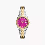 Fossil Scarlette Three-Hand Date Two-Tone Stainless Steel Watch