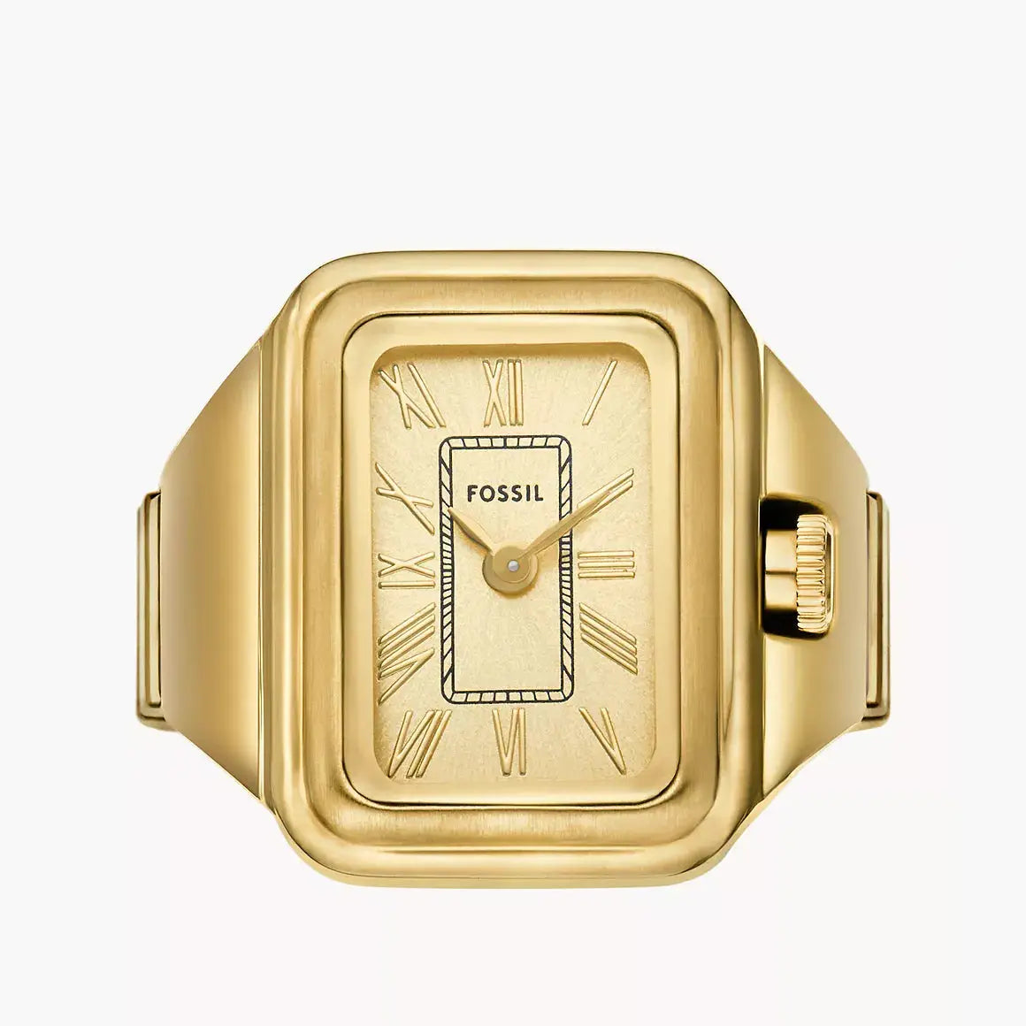 Fossil Raquel Watch Ring Two-Hand Gold-Tone Stainless Steel