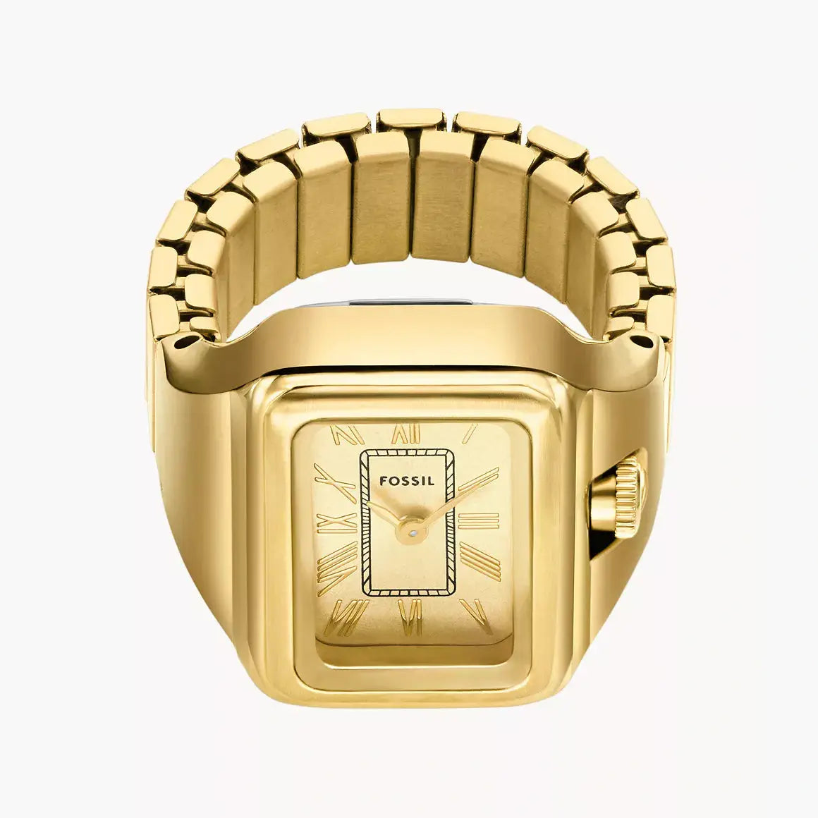 Fossil Raquel Watch Ring Two-Hand Gold-Tone Stainless Steel
