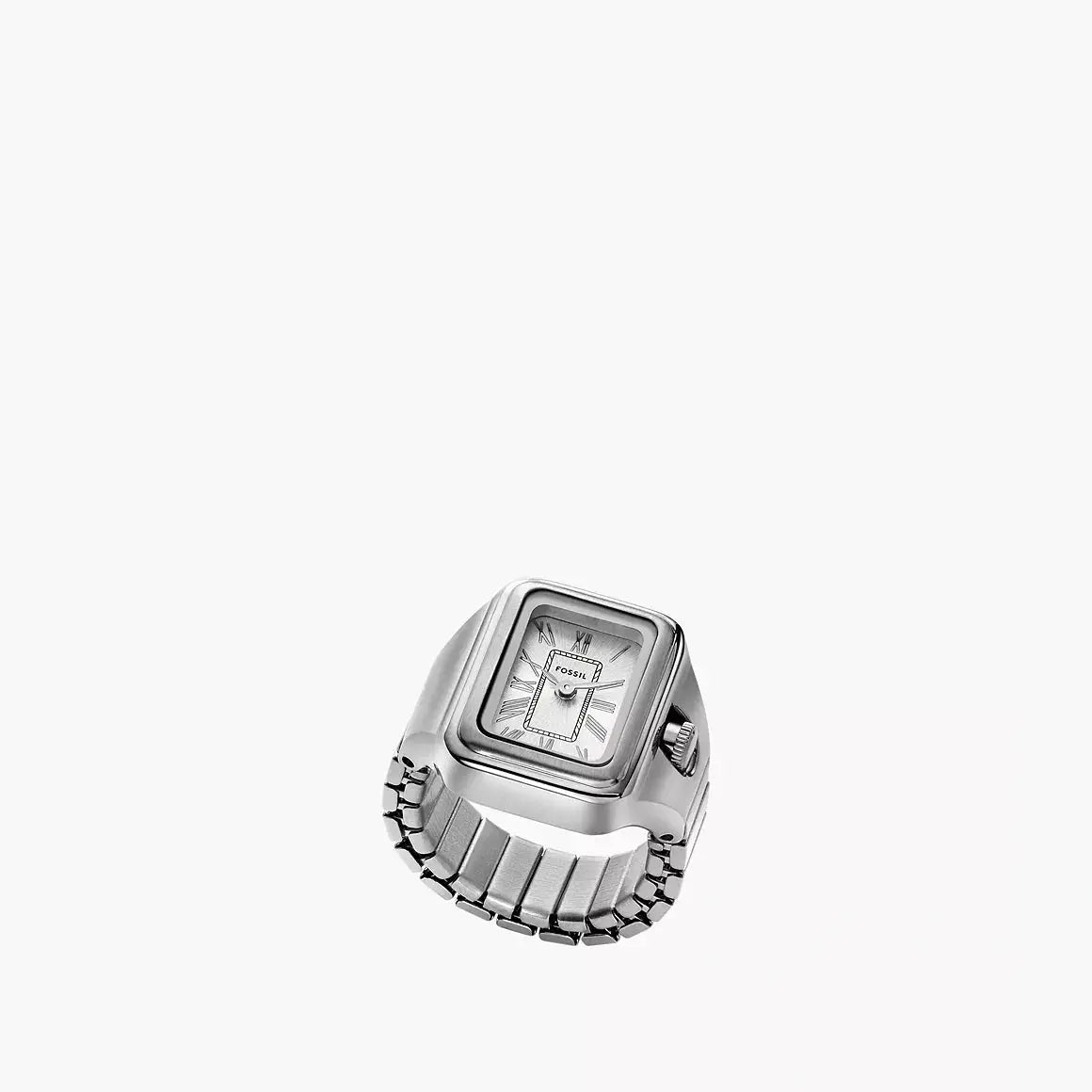 Fossil Raquel Watch Ring Two-Hand Stainless Steel