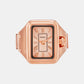 Raquel Watch Ring Women Quartz Pink Dial Analog Stainless Steel Watch ES5345