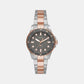 Fossil Blue Dive Women Quartz Grey Dial Analog Stainless Steel Watch ES5348