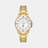 Fossil Blue Dive Women Quartz White Dial Analog Stainless Steel Watch ES5350