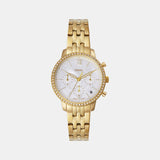Neutra Women Quartz White Dial Chronograph Stainless Steel Watch ES5358