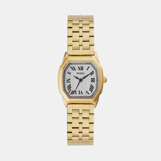 Harlow Women Quartz Cream Dial Analog Stainless Steel Watch ES5361