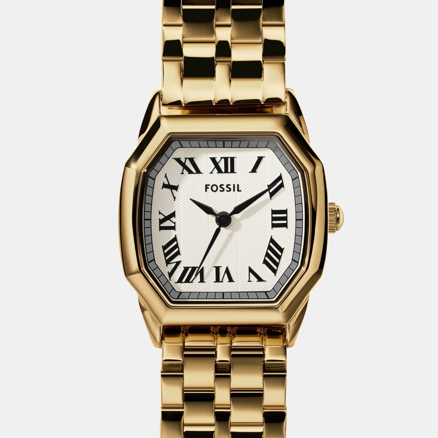 Harlow Women Quartz Cream Dial Analog Stainless Steel Watch ES5361