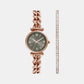 Carlie Women Quartz Grey Dial Analog Stainless Steel Watch ES5378SET