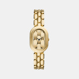 Sloan Women Quartz Gold Dial Analog Stainless Steel Watch ES5380